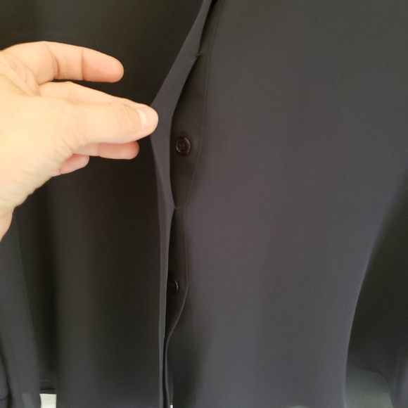 Theory Miska silk blouse size large - Picture 3 of 6